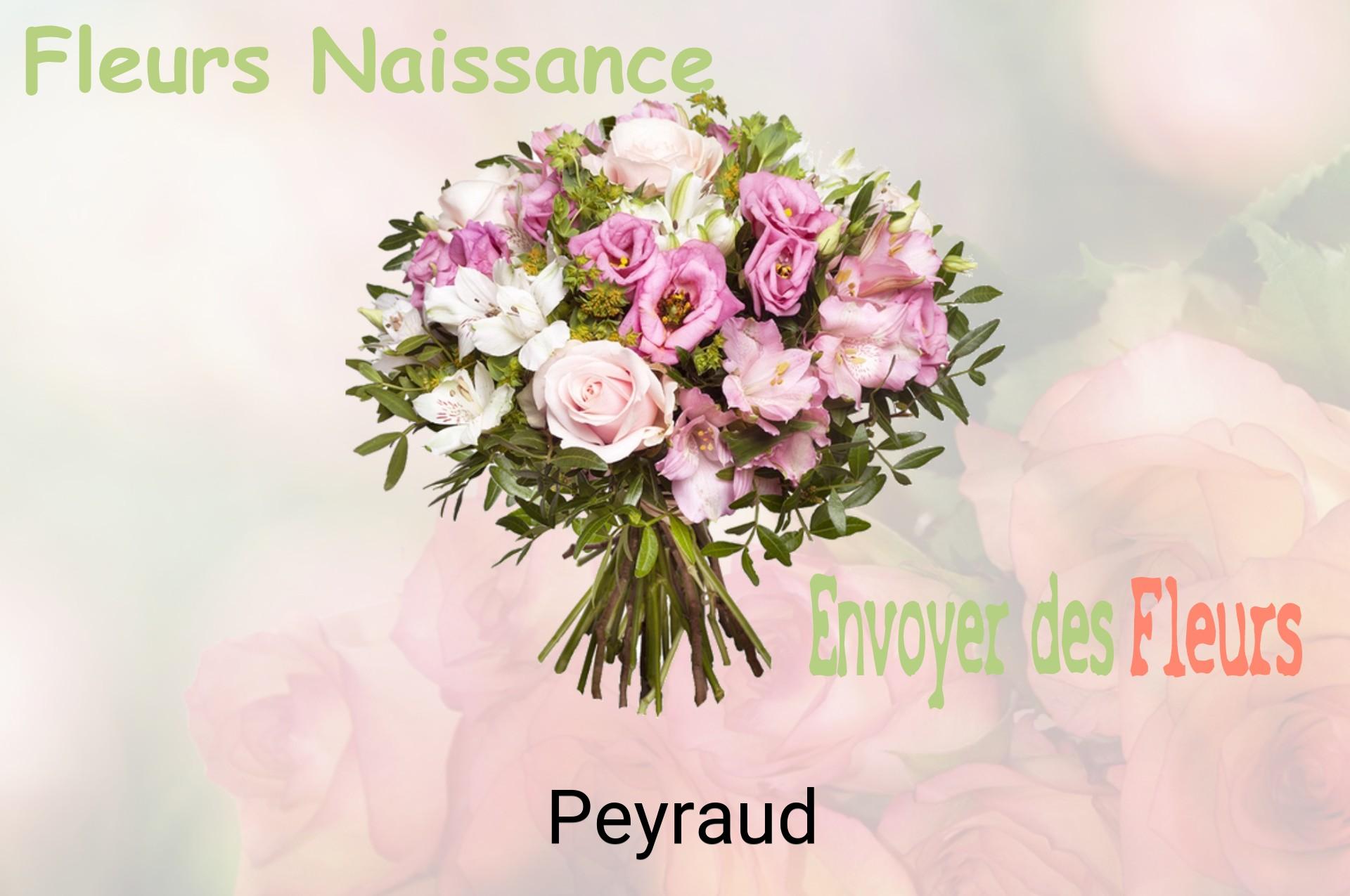 Bouquet de fleurs de naissance livré à Peyraud